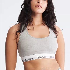 Modern Cotton Unlined Bralette/ Sports Bra (Gray)